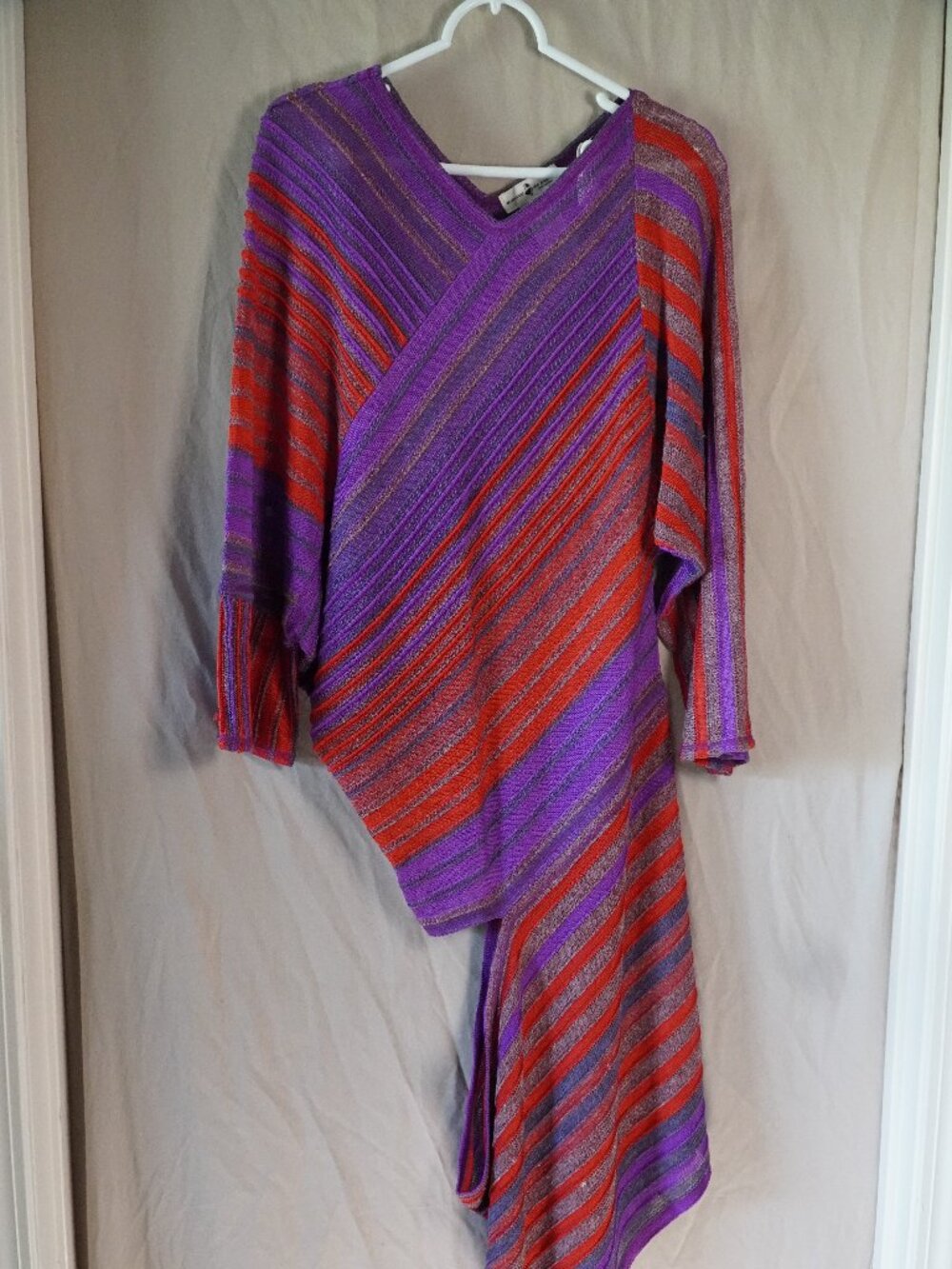 Vintage Hiroko Koshino red/violet tunic+skirt